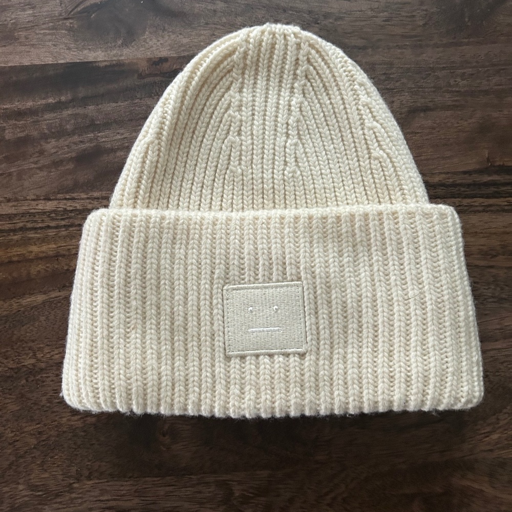 Acne Studios Off White Beanie